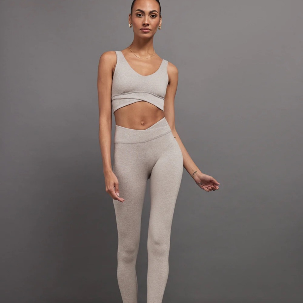 Carbon38 Gray Women's Leggings Set Nude